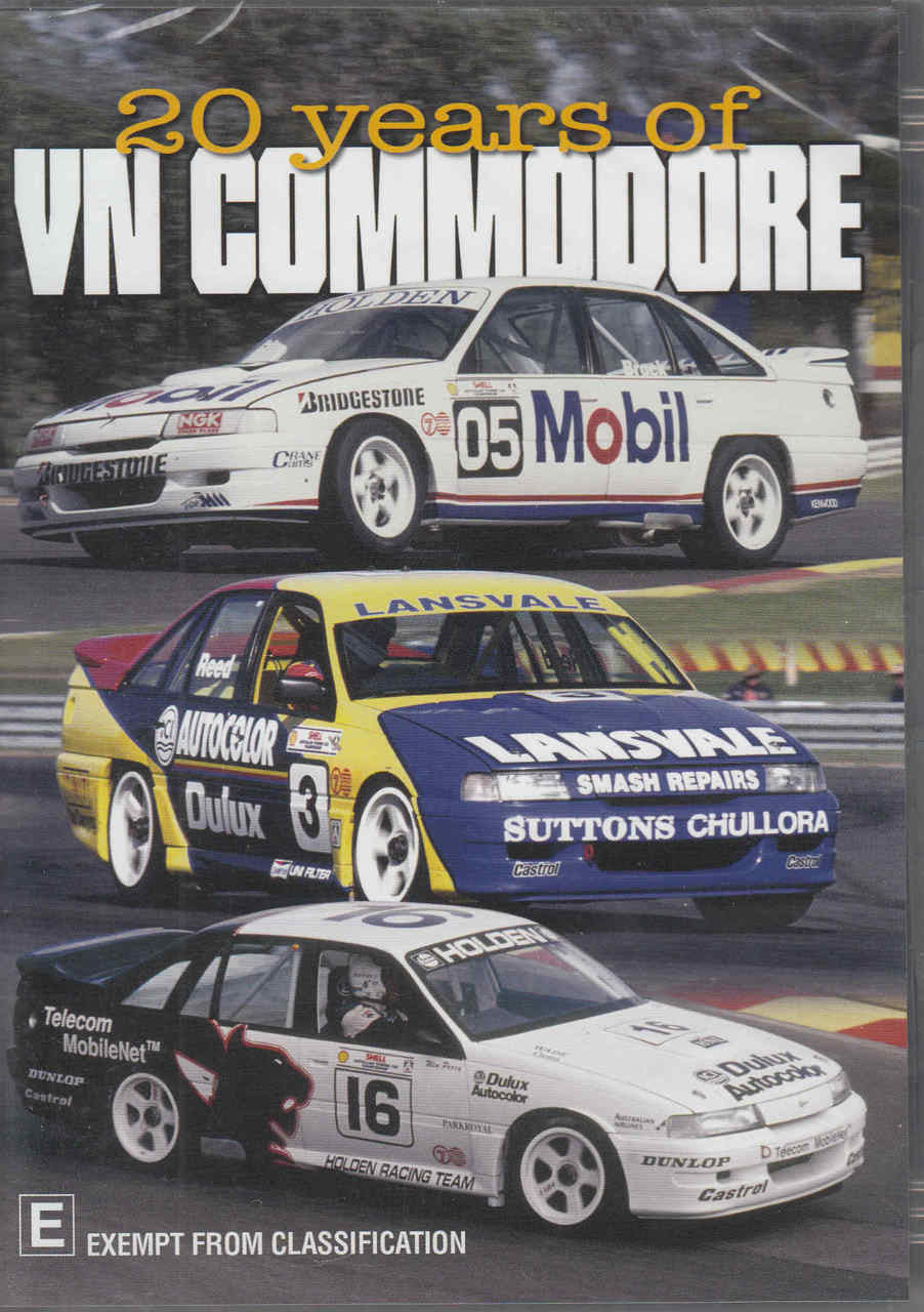 20 Years of VN Commodore DVD - front