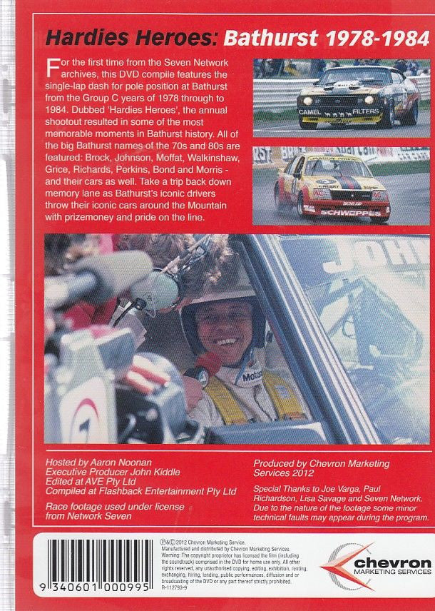 Hardies Heroes: The Group C Years DVD Back Cover