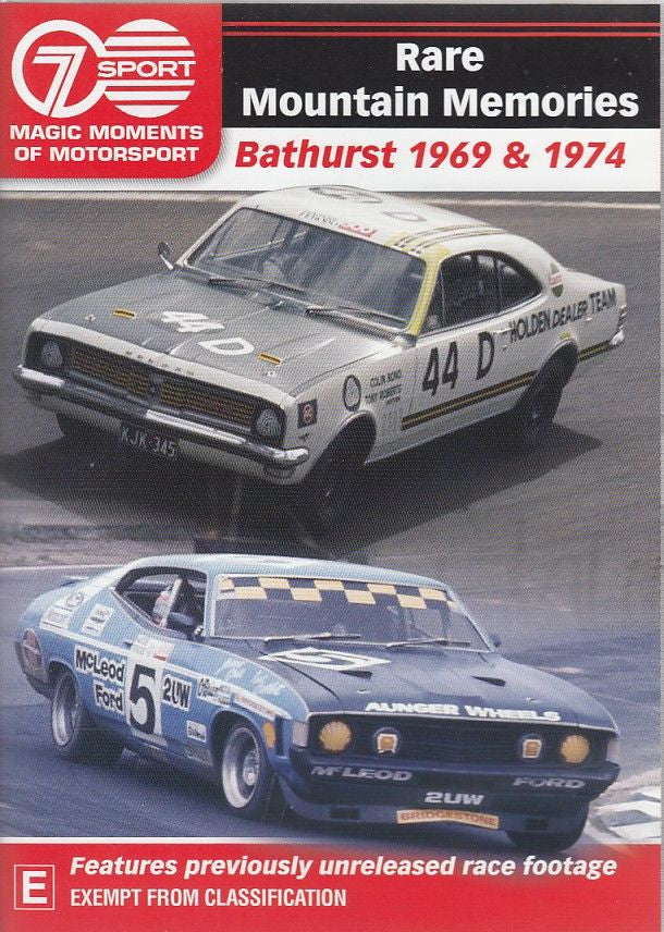 Bathurst 1969 & 1974 Rare Mountain Memories DVD