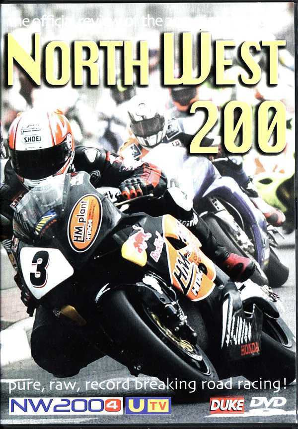 DVD video cover featuring race motorcycles and North West 200 200 title