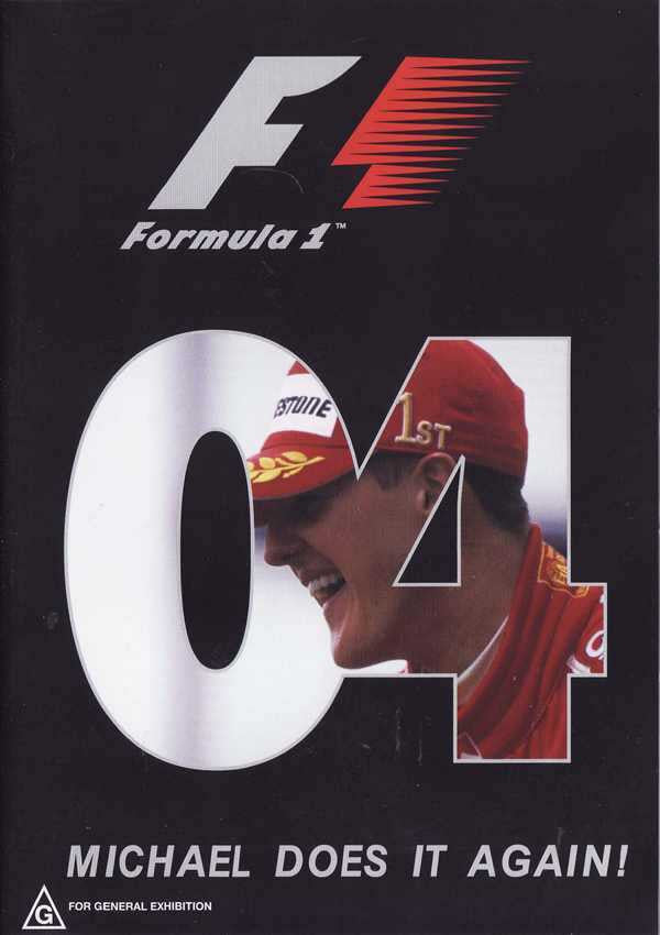 Formula One DVD cover with F1 logo, driver profile, and title text