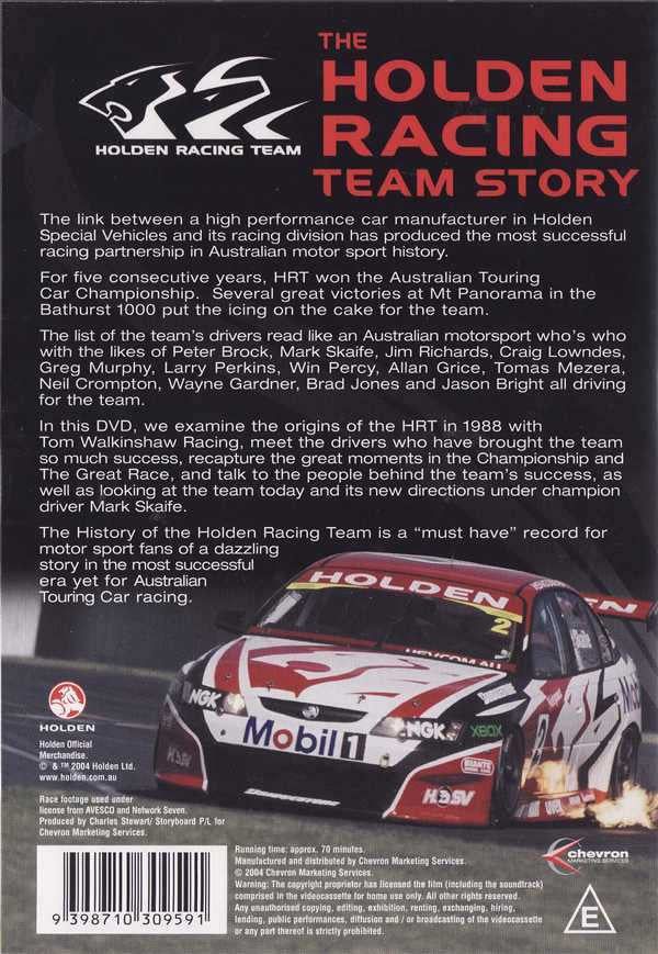 The Holden Racing Team Story DVD