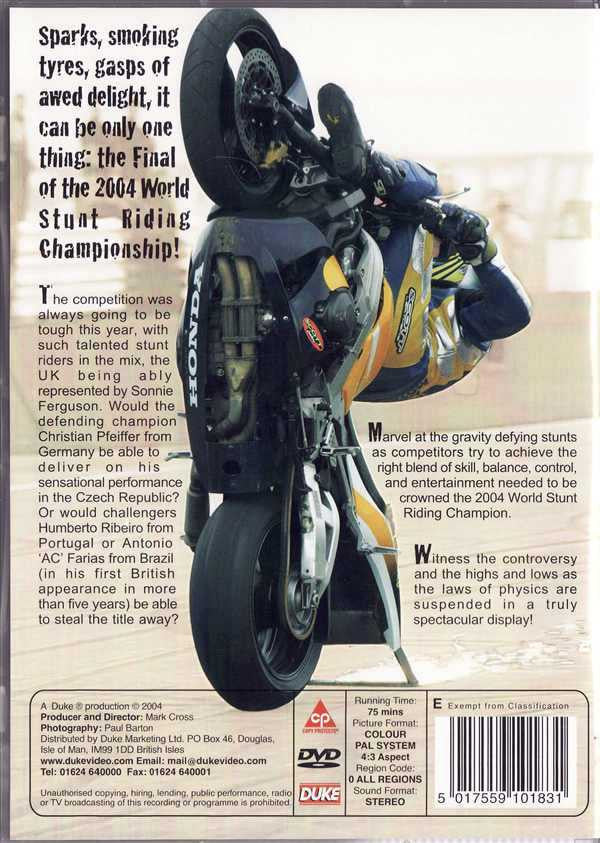 World Stunt Riding Final 04 DVD