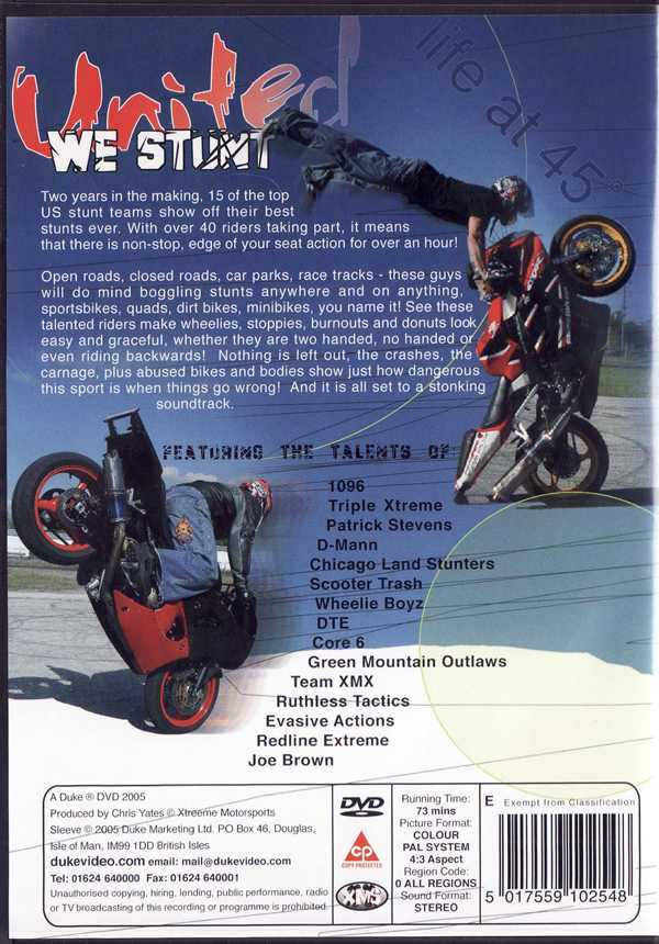 United We Stunt: Life At 45 DVD