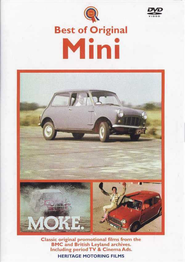 Mini DVD cover with classic car photo and MOKE title panel