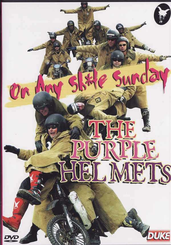 DVD cover with soldiers in yellow gear posing around motorcycles and bold title text