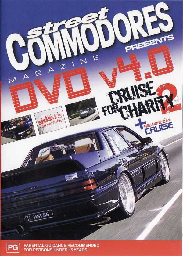 DVD cover with title text and dark sedan on highway, with 'Cruise For Charity' label.