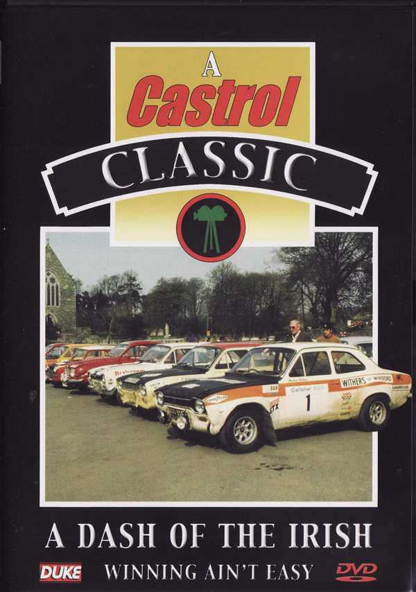 Racing DVD case front with Castrol Classic graphic, car lineup, and title text