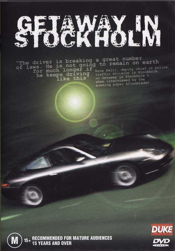DVD case front with black sports car, glowing light, and title text