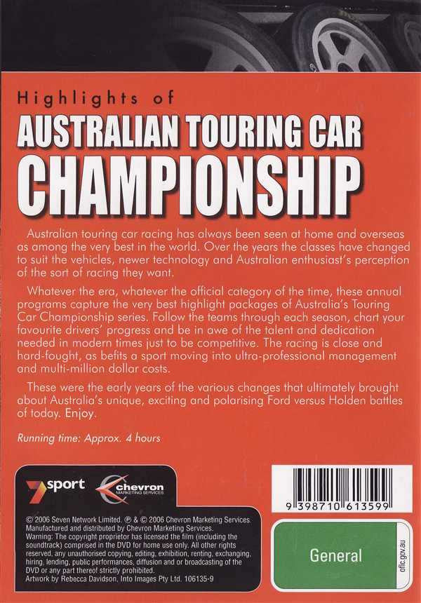 Highlights of Australian Touring Car Championship 1994 - 1996 DVD