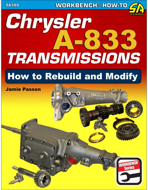 Automotive repair manual cover for Chrysler A-833 transmissions, How to Rebuild and Modify