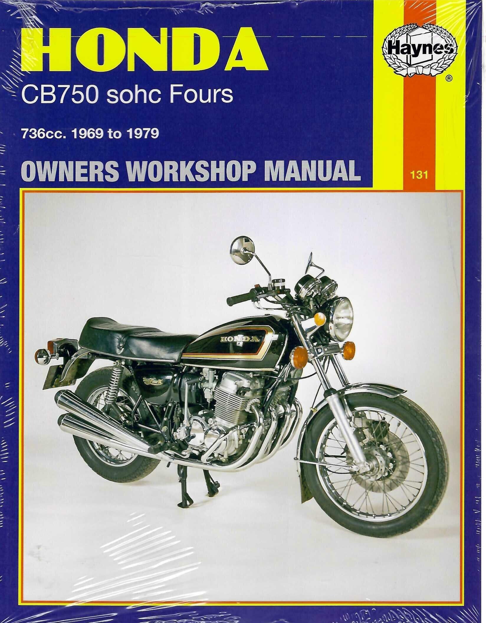 Haynes Honda CB750 SOHC Fours owners workshop manual, 736cc 1969–1979, book cover
