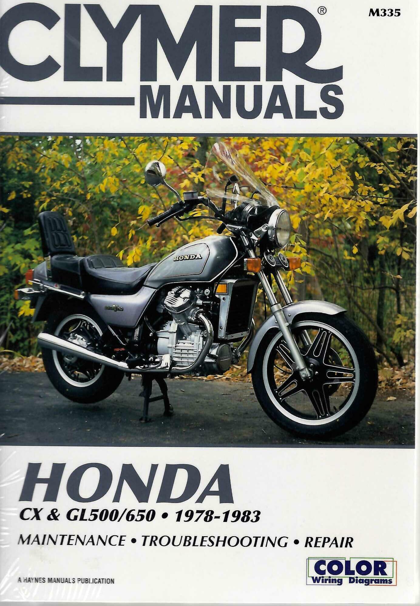 Honda CX & GL500/650 1978-1983 maintenance and repair manual, book cover