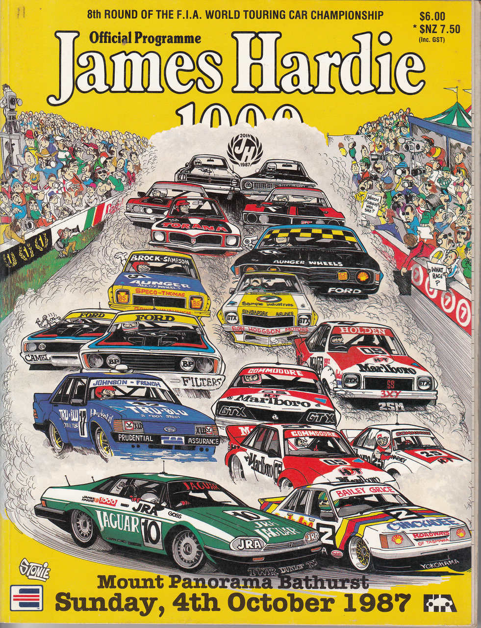 James Hardie 1000 Official Programme, Sunday 4th October 1987