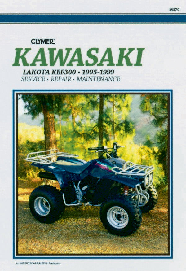 ATV service repair manual for Kawasaki Lakota KEF300, 1995–1999 cover