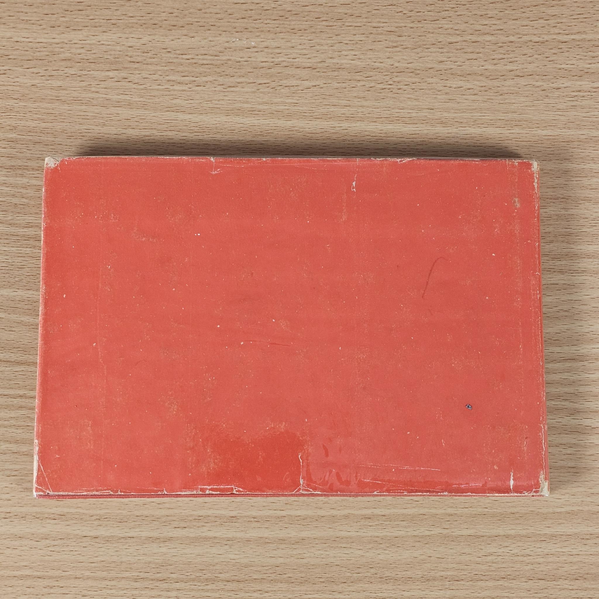 Red back cover of a vintage Motor Sport racing car review 1949 book.