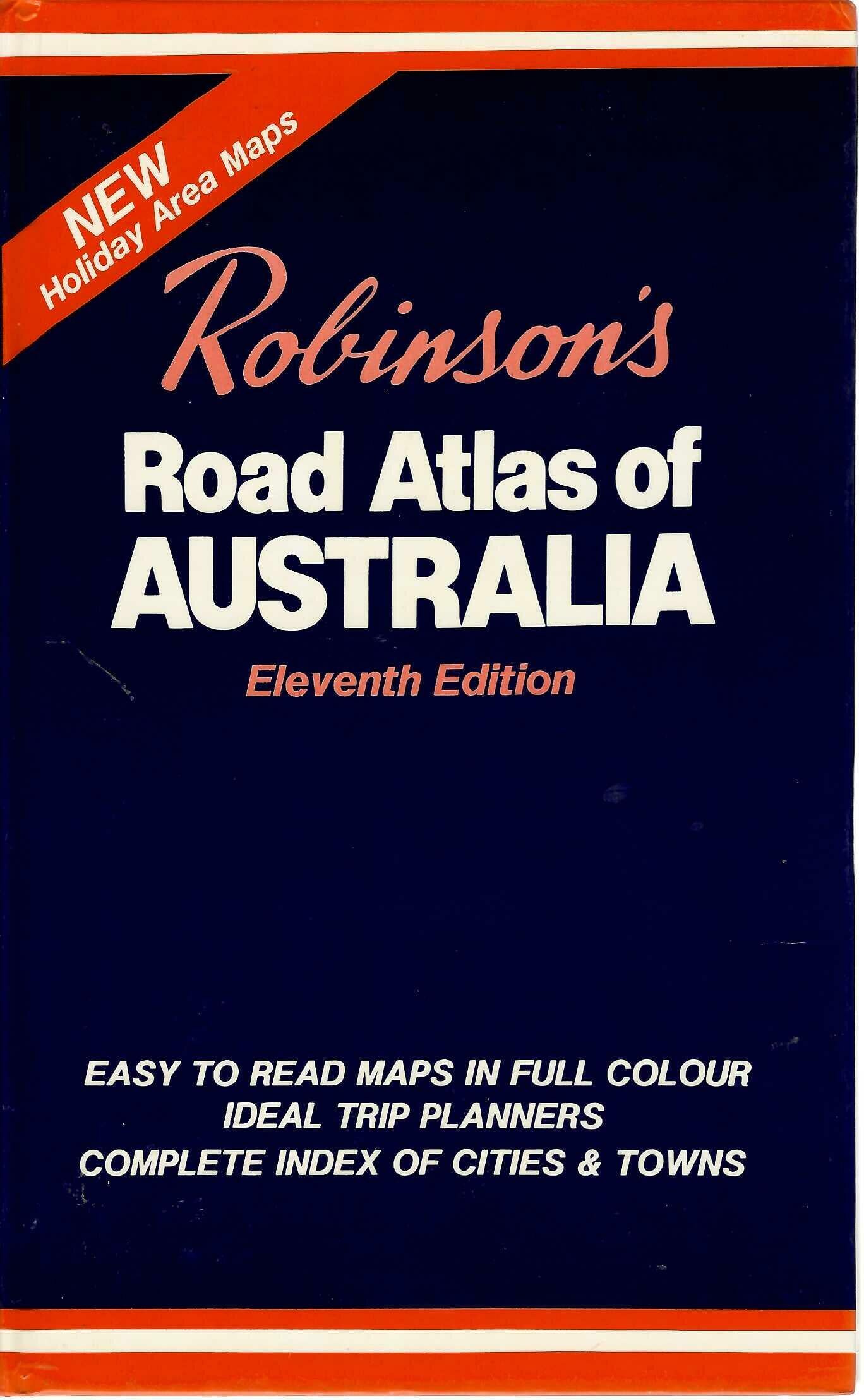 Robinson's Road Atlas of Australia Eleventh Edition Paperback Map Book