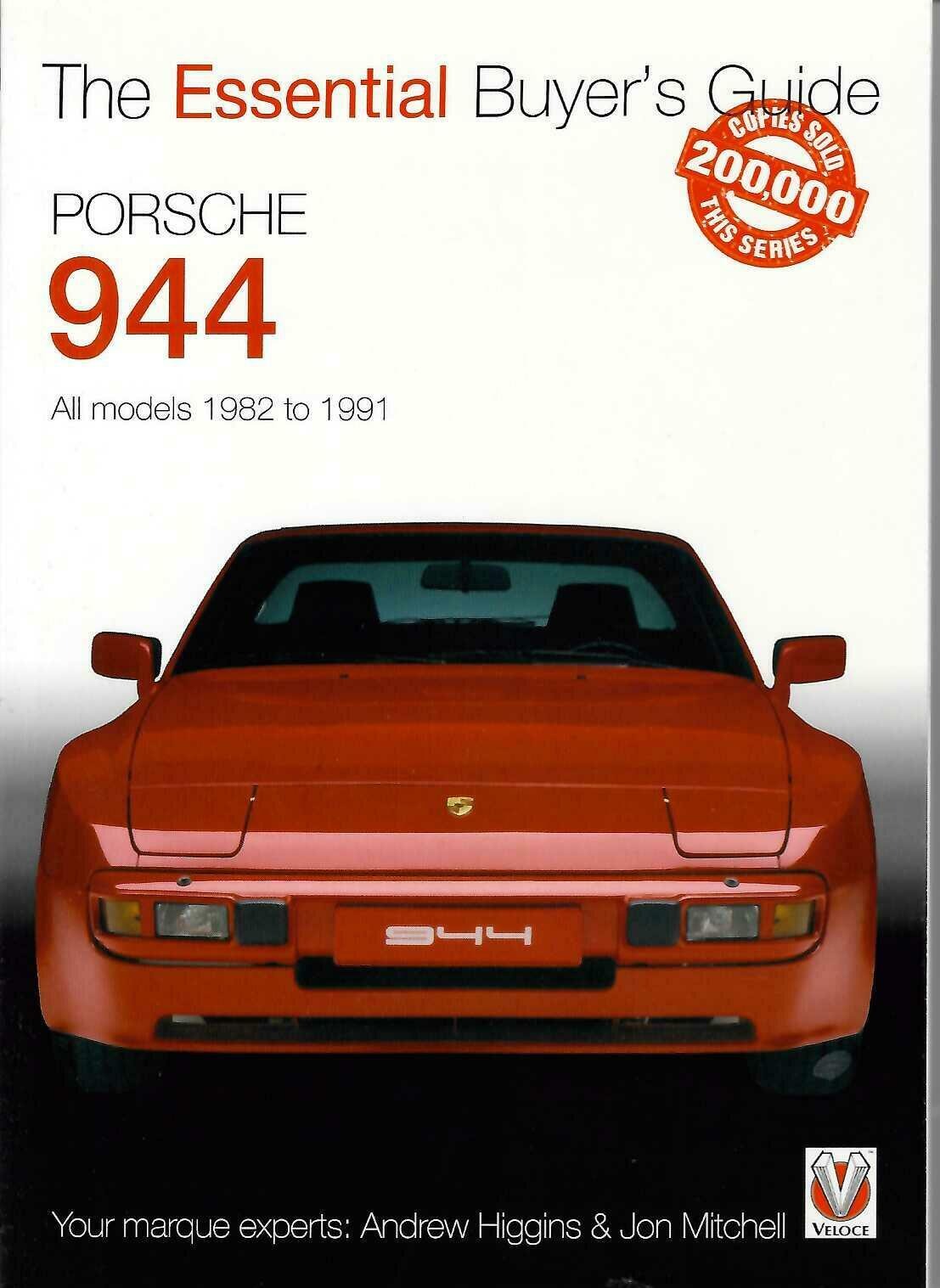 Porsche 944 buyer's guide book with orange front car image on cover