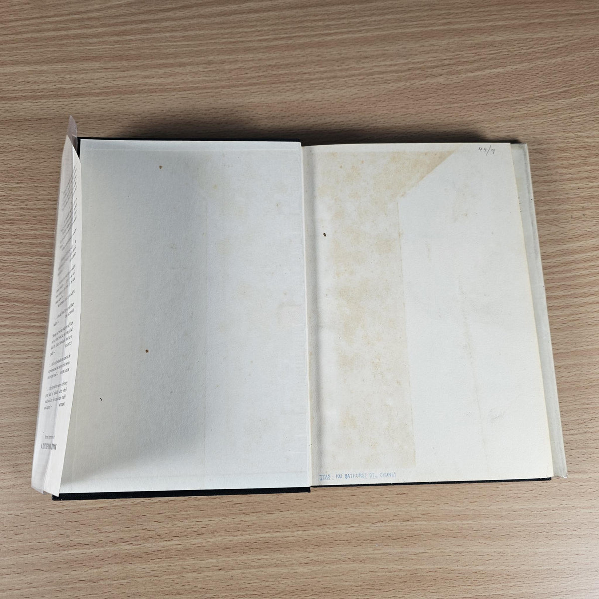 Sports Car Bodywork book open, showing blank inside pages on both sides.