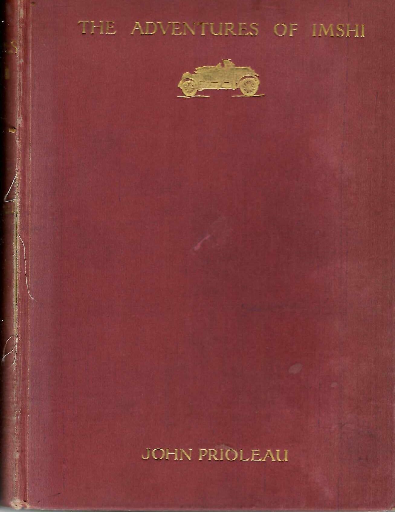 Maroon vintage hardcover book with gold title and author on the front cover