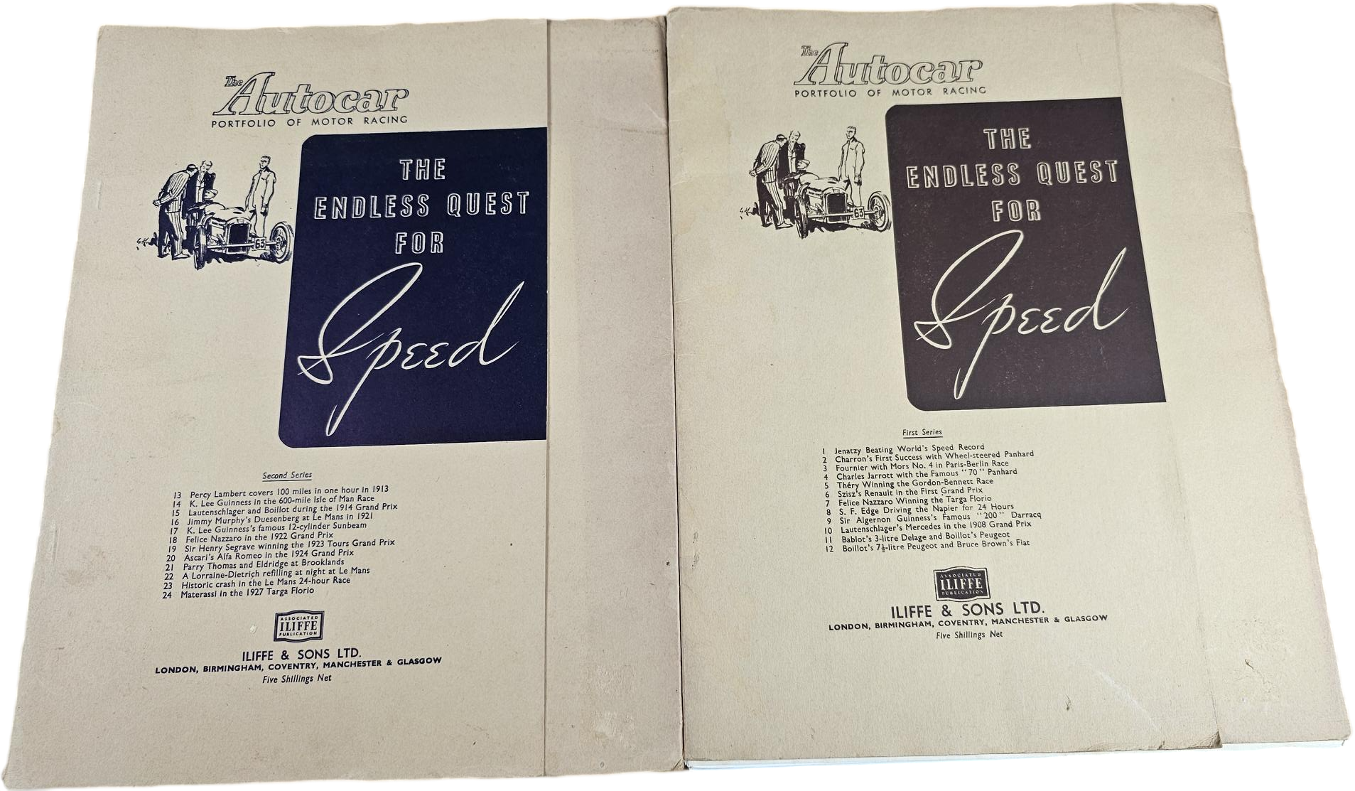 The Autocar Portfolio of Motor Racing: The Endless Quest for Speed — First & Second Series Set (1946)
