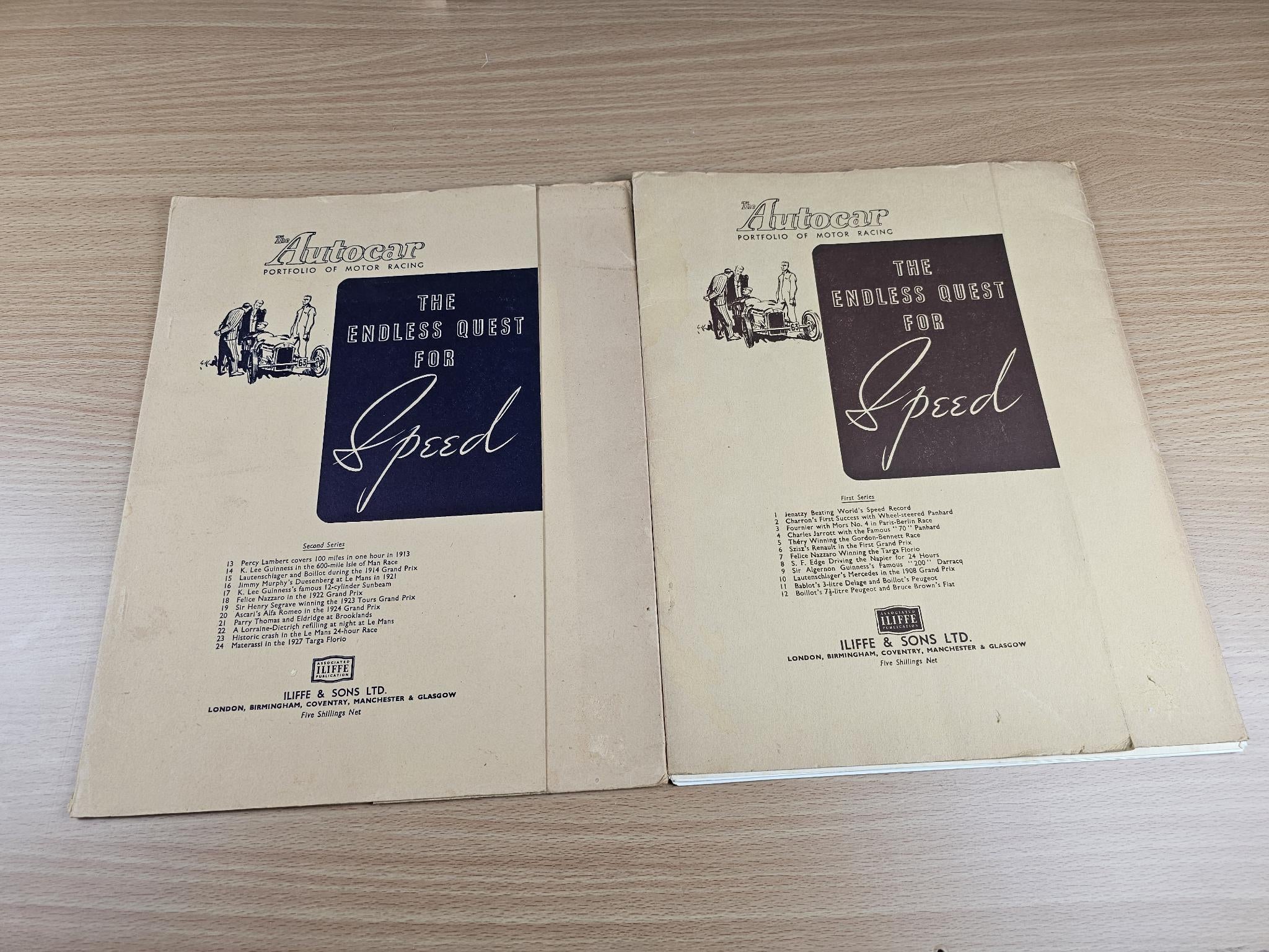 The Autocar Portfolio of Motor Racing: The Endless Quest for Speed — First & Second Series Set (1946)