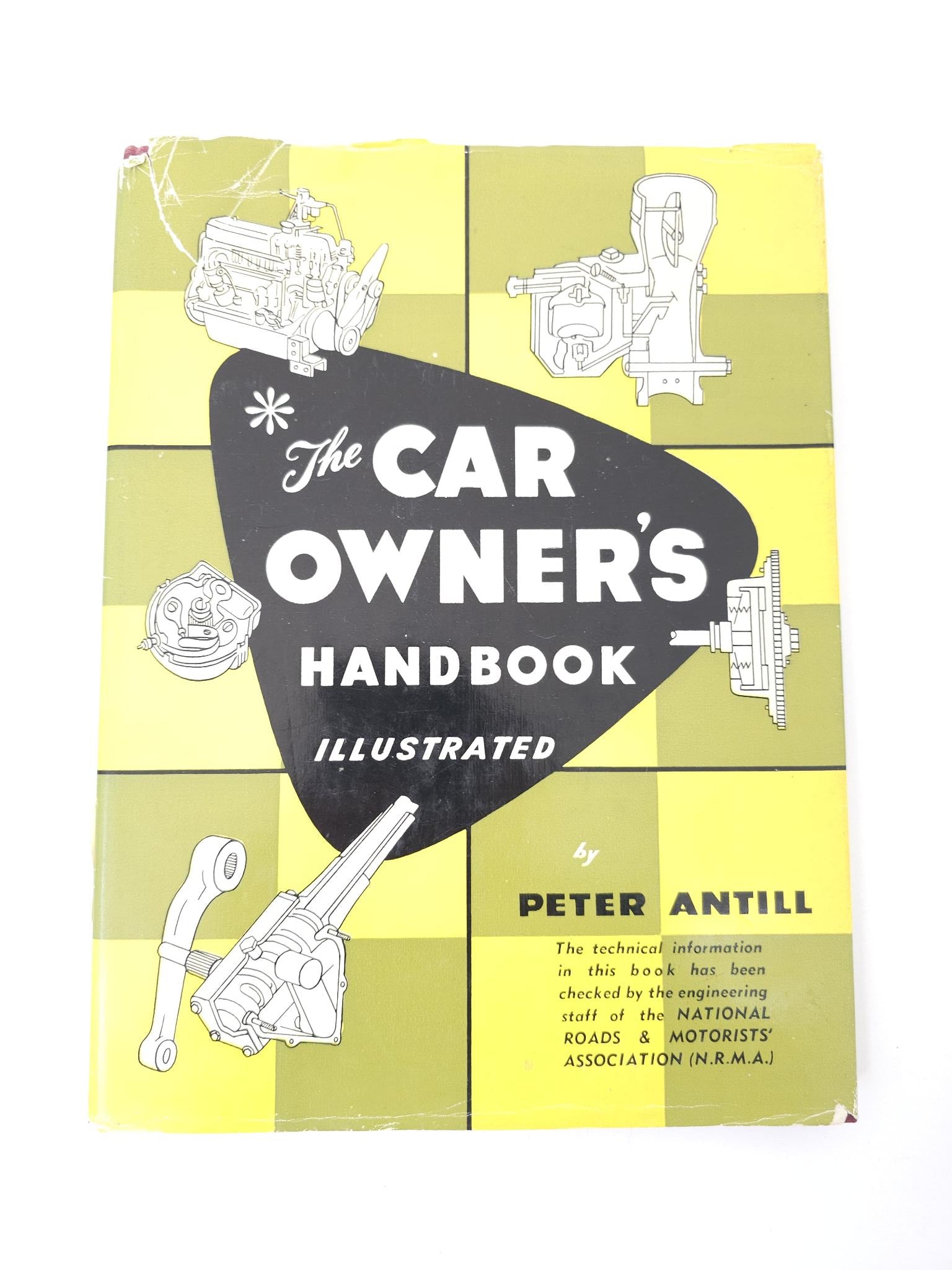 Car owners handbook illustrated hardcover showing “The Car Owner’s Handbook” title on cover.