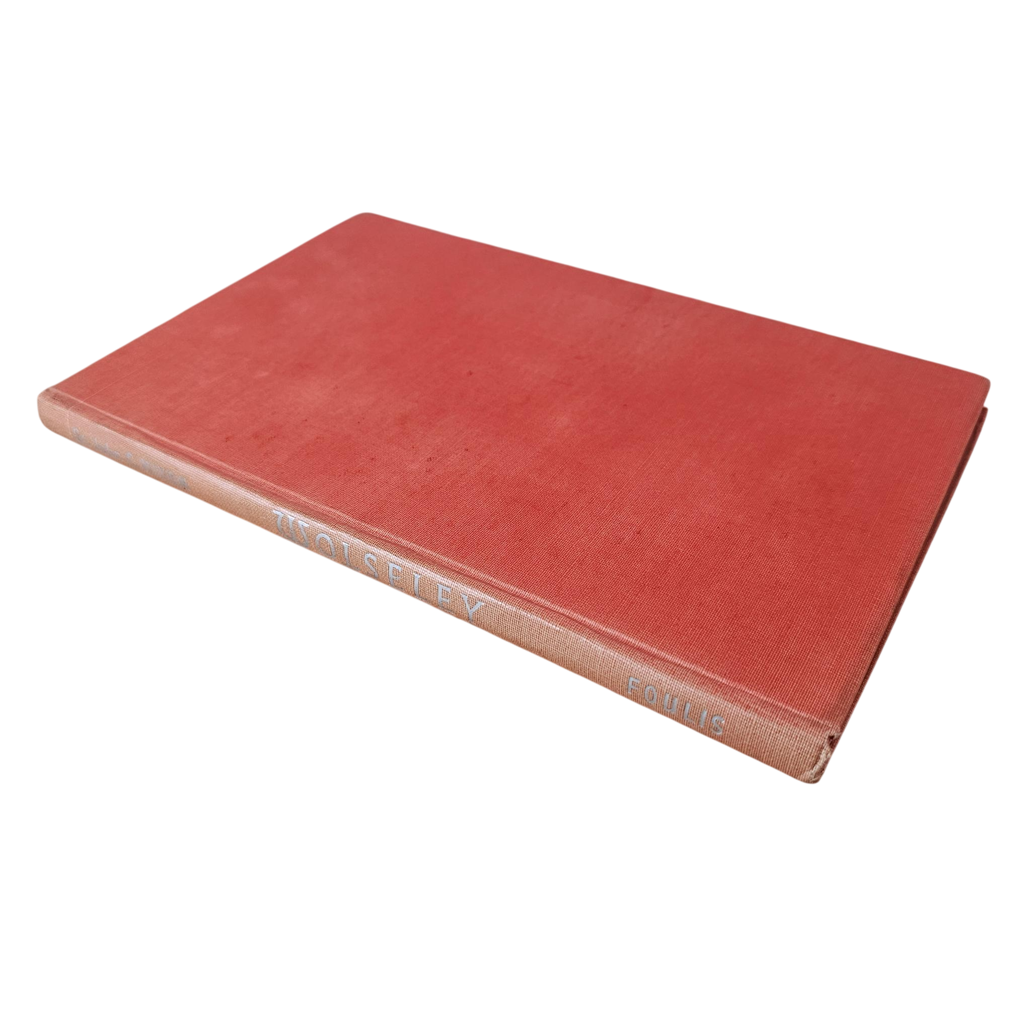 Wolseley hardcover book with red cloth cover and gold title on spine