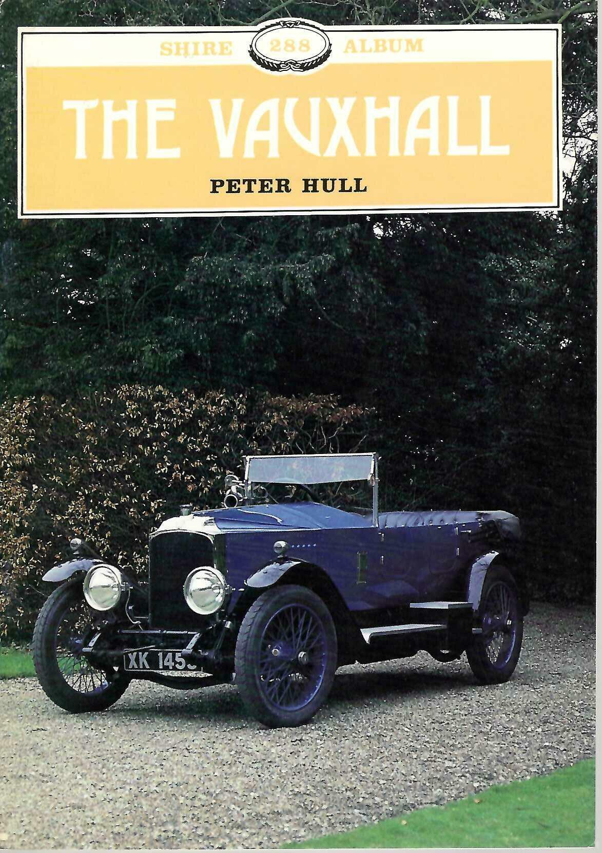 Paperback book cover with yellow title and photo of a vintage blue car