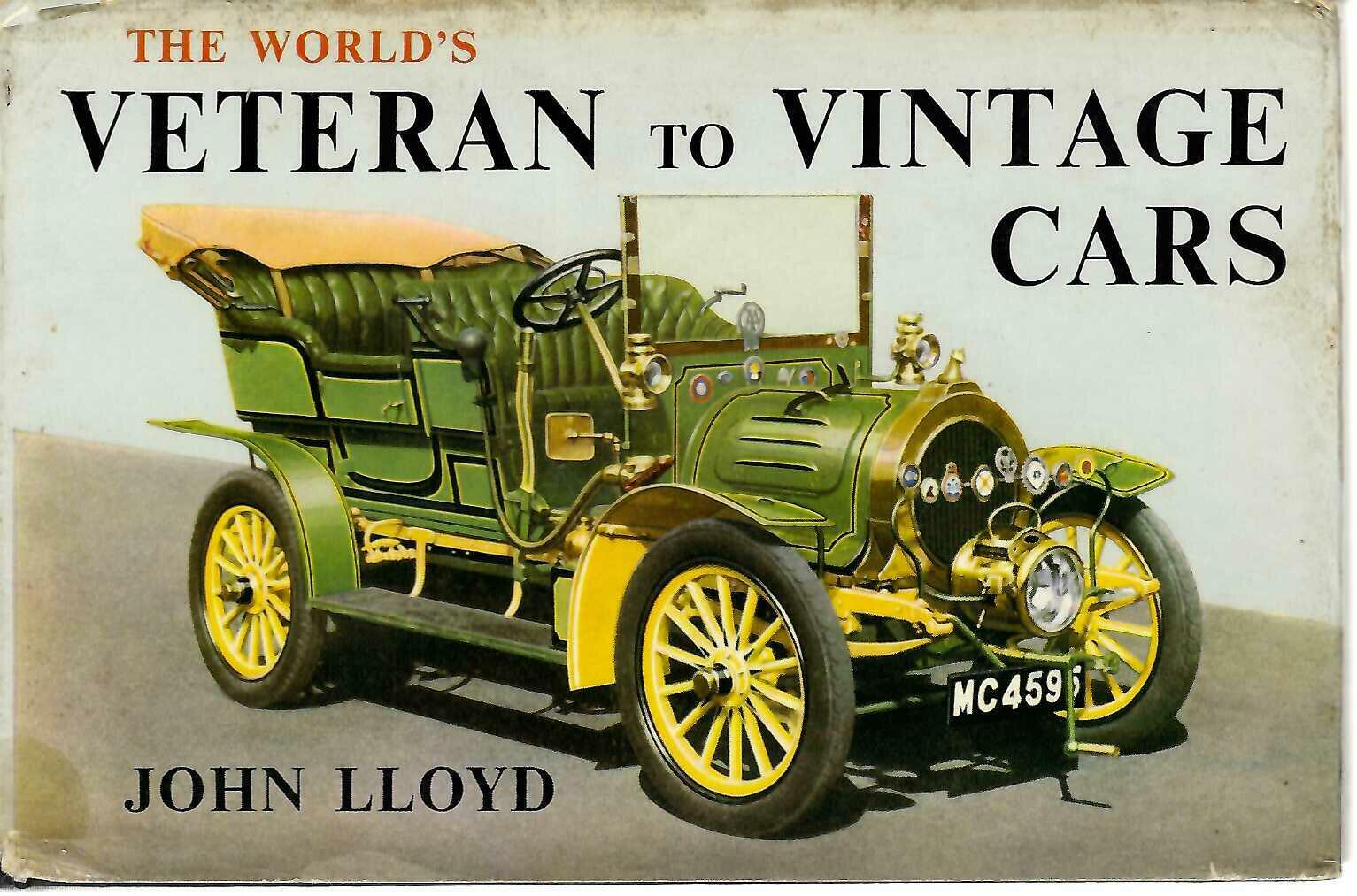 Vintage car book cover with green antique motorcar and title text