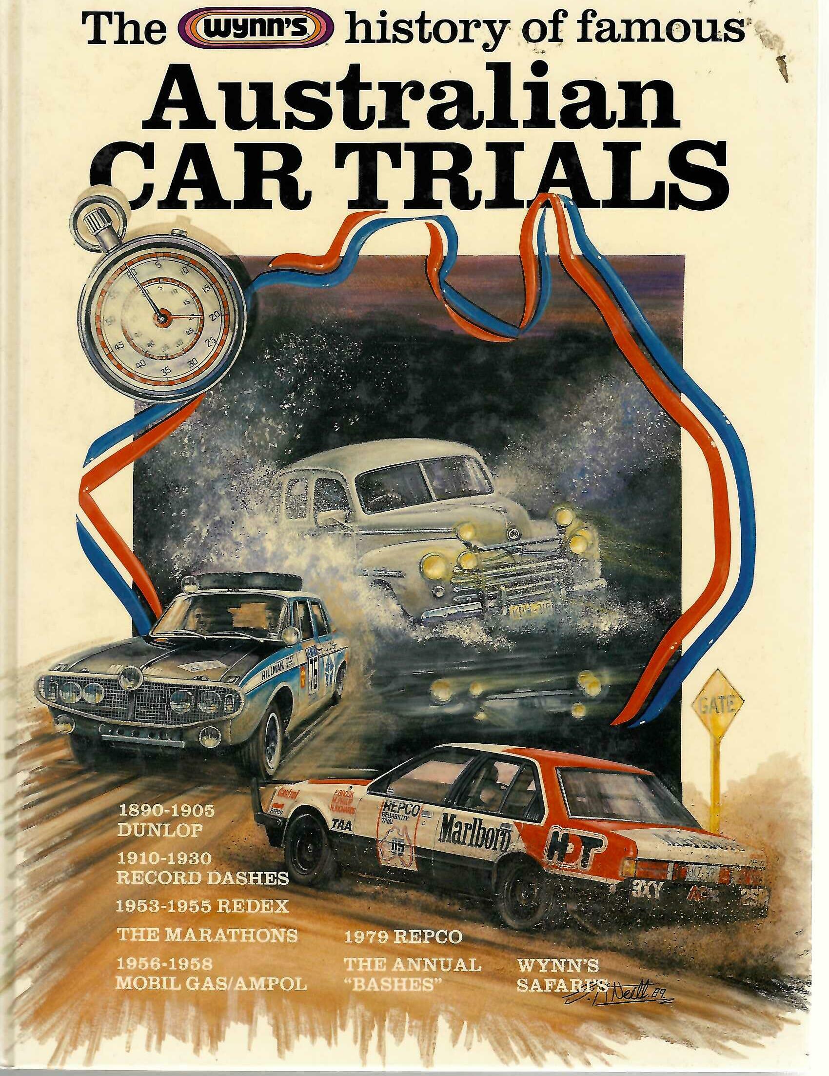 The Wynn's History of Famous Australian Car Trials — Bill Tuckey | Golden Press | 1st Edition Hardcover