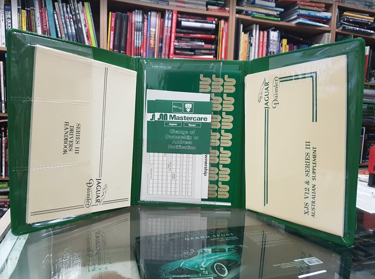Jaguar Daimler Series III Drivers Handbook, XJS V12 Australian Supplement