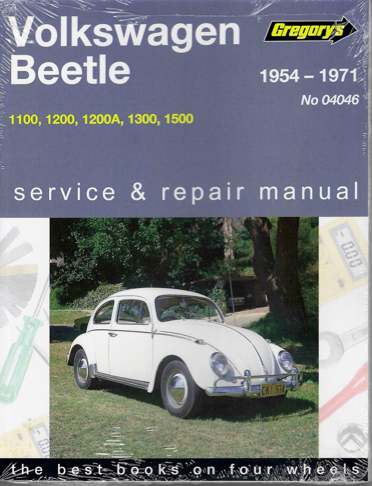 Volkswagen Beetle service and repair manual cover, 1954–1971, Gregory's No 04046